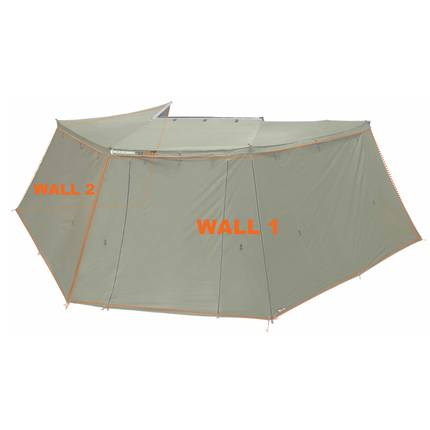 Fonello 270° Left Awning with 1.0 Privacy Wall – All-Weather Camping Kit - Image 8