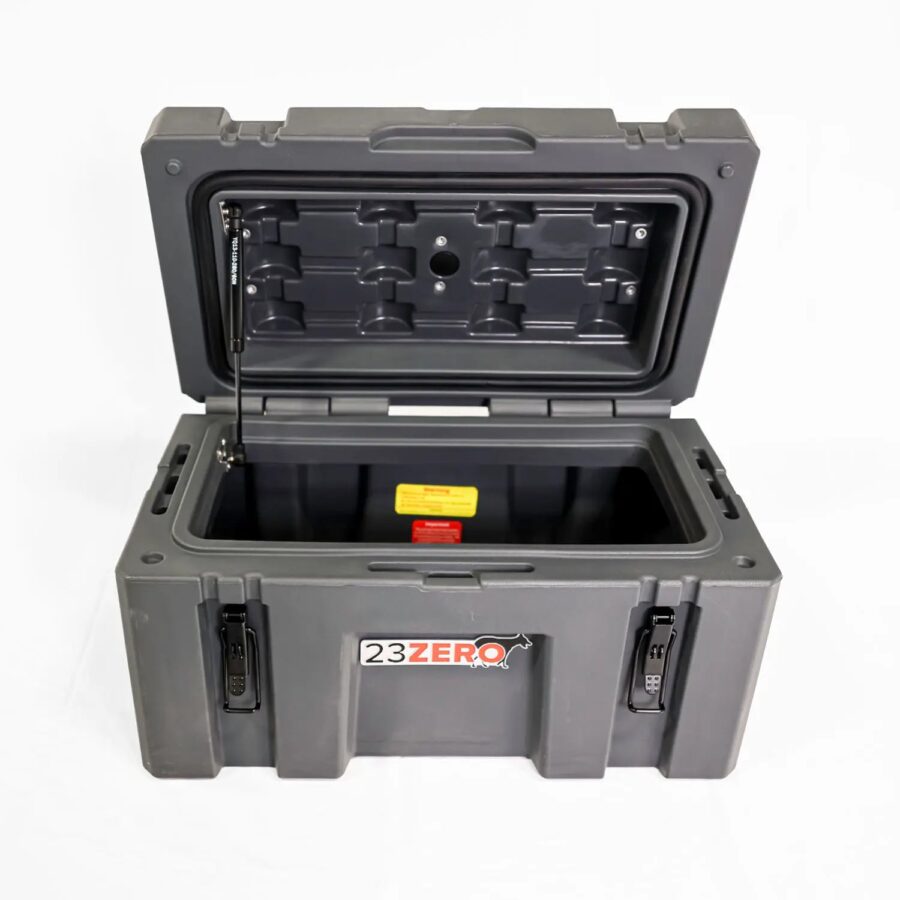 Fonello 50L Compact Gear Storage Box – Heavy-Duty Grey Case - Image 2