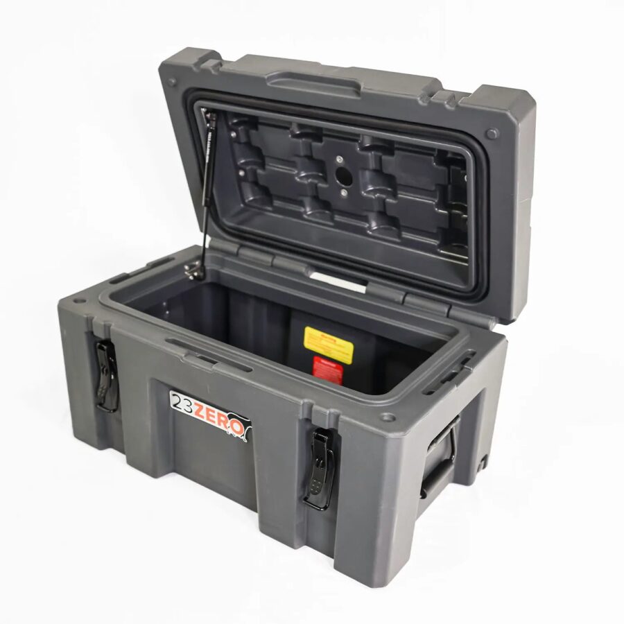 Fonello 50L Compact Gear Storage Box – Heavy-Duty Grey Case - Image 3