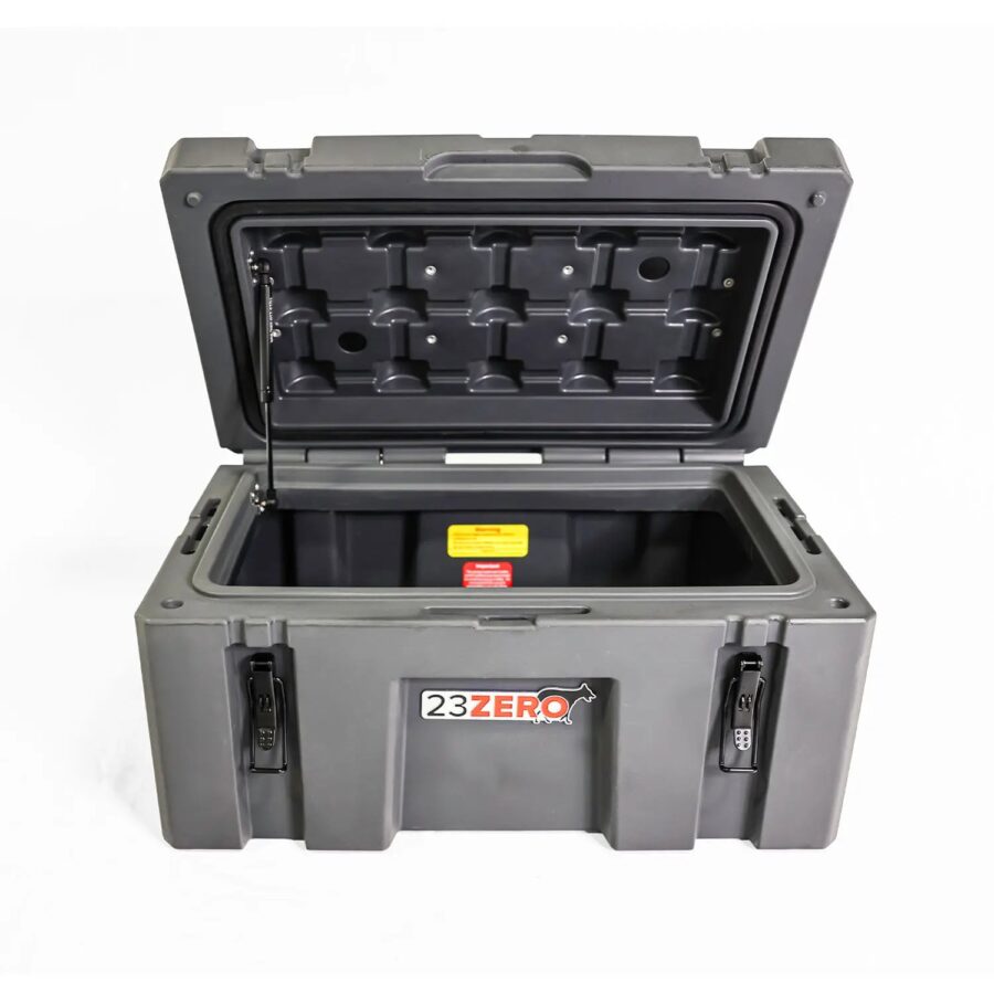Fonello 70L Rugged Storage Box – Heavy-Duty Grey Gear Case - Image 2