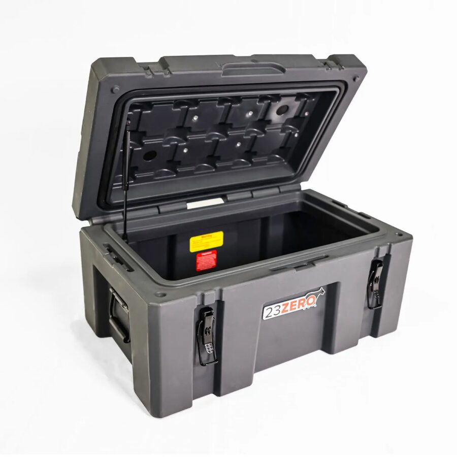 Fonello 70L Rugged Storage Box – Heavy-Duty Grey Gear Case - Image 3