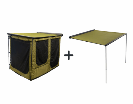 Fonello 78" Awning with Enclosed Room – Compact Vehicle Shelter Kit