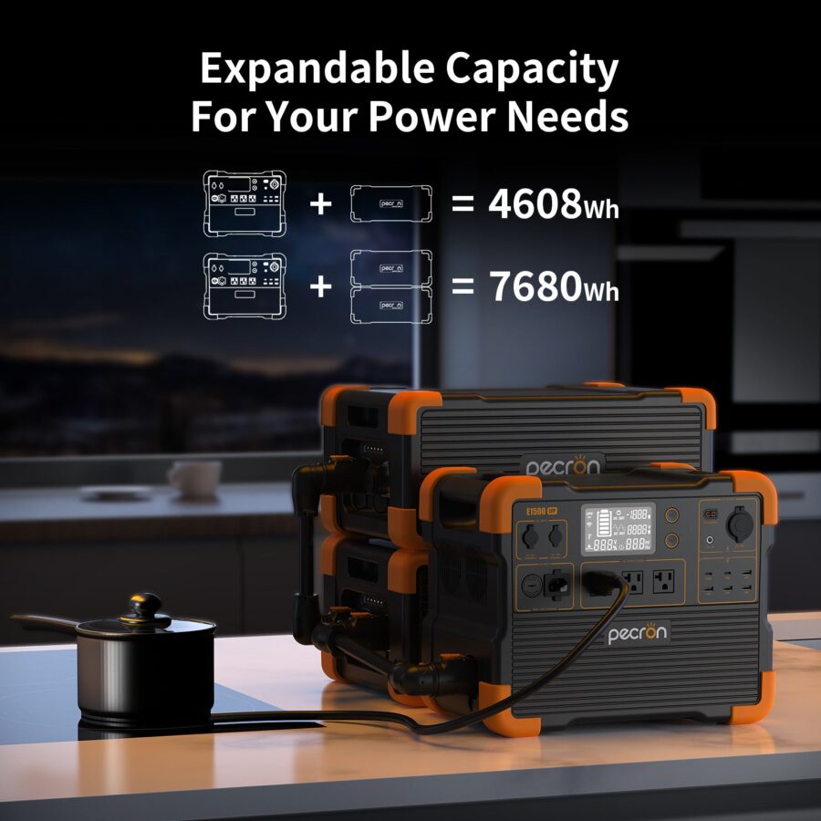 Fonello E1500LFP Portable Power Station – 2200W, 1536Wh Expandable Battery - Image 6