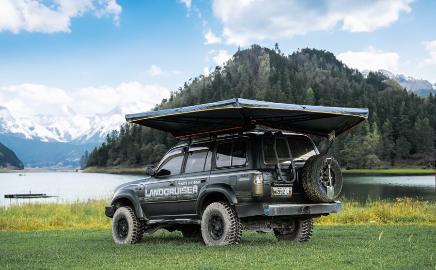 Fonello 270° Car Side Awning – Rooftop Tent Pull-Out Shelter - Image 12